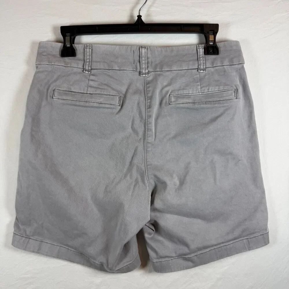J.Crew Re-Imagined Bermuda Chino Shorts Gray Size 8